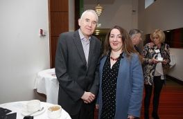 Peter Nash, (Tourism Ireland) and Ann Claire Nolan (Irish International)