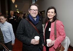 Andy Pierce (Core Media) and Fiona Field (Media Works)