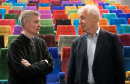 David Erikson with guest speaker David Wheldon